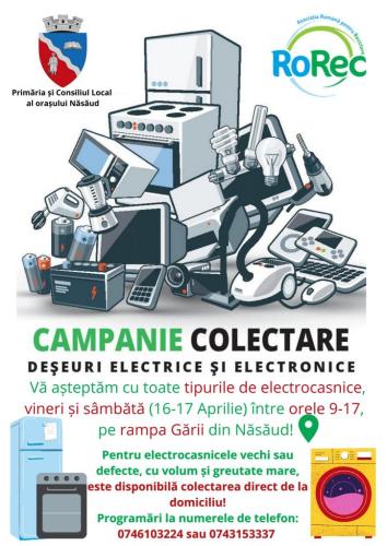 Vineri Si SambÄƒtÄƒ Campanie De Colectare A Deseurilor Electrice Si Electronice La NÄƒsÄƒud PuteÅ£i ScÄƒpa De Electrocasnice LangÄƒ Rampa GÄƒrii RÄƒsunetul