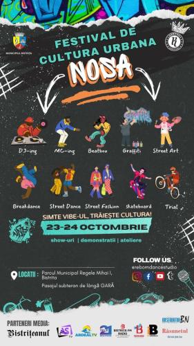 Festivalul de cultură urbană „Nosa”, 23-24 octombrie! Bistriţa se transformă într-un adevarat nucleu al creativităţii urbane!  image 1